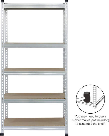 AR Shelving Shelf Dexion Galvanized 180x60x200cm 2510