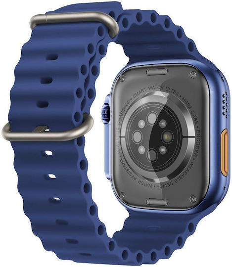 XO M8 Pro Smartwatch με Παλμογράφο (Μπλε)