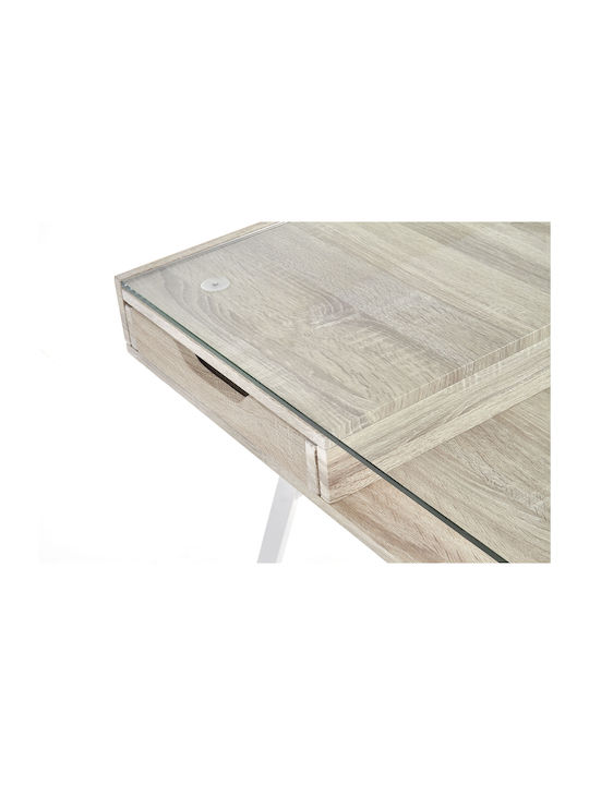 Kinderschreibtisch aus Melamin Beige 120x60x76cm