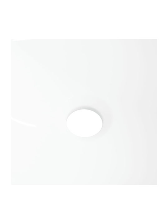 vidaXL Countertop Sink Ceramic 36x36x15cm White