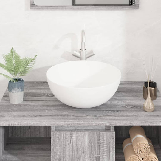 vidaXL Επικαθήμενος Νιπτήρας Κεραμικός 36x36x15cm Λευκός