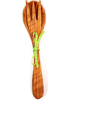 Wooden Art Handmade olive wood spoon-pin set 18cm (0451)