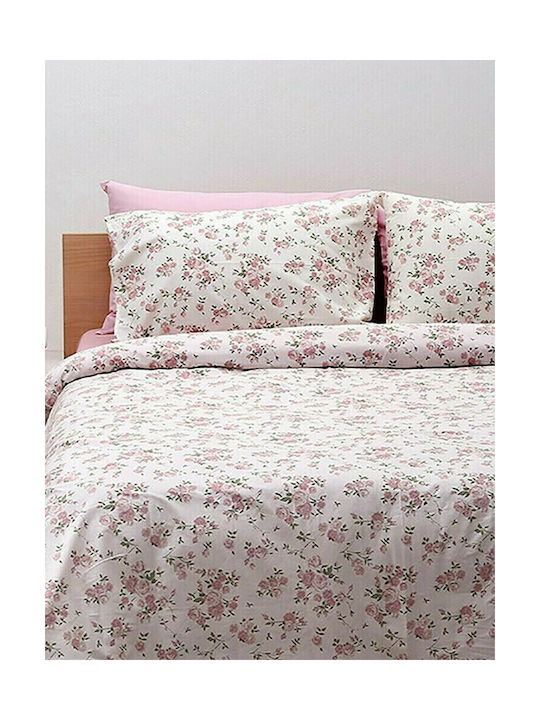 Sunshine 929 Σετ Μαξιλαροθήκες με Φάσα Pink 50x70εκ.