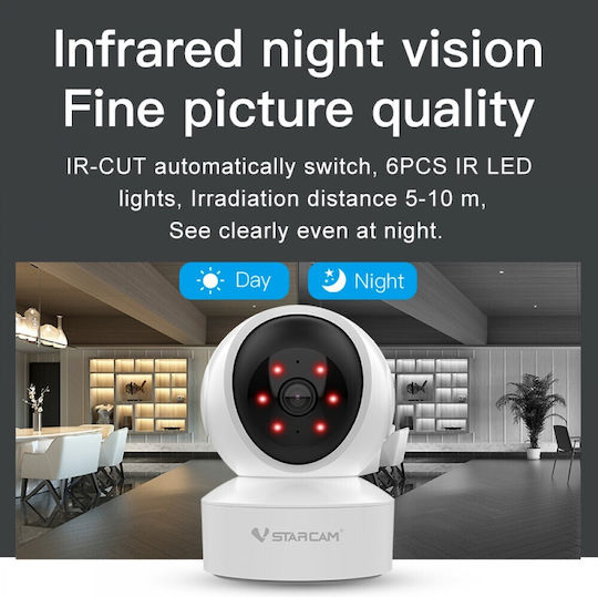Vstarcam CS49Q IP Surveillance Camera Wi-Fi Full HD 1080p with Two-Way Communication and Lens 4mm