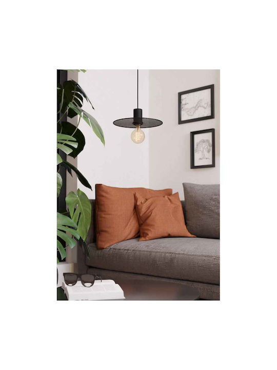 Eglo Ikeston Pendant Light Single-Light for Socket E27 Black