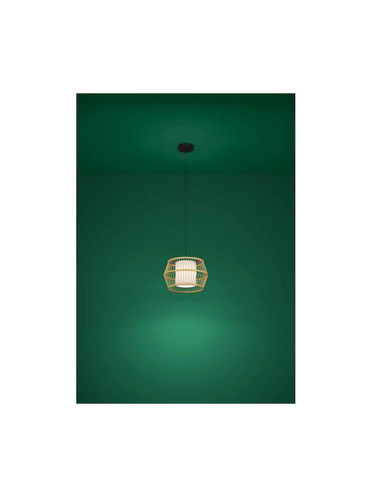 Eglo Monterroso Pendant Light Single-Light Grid for Socket E27 White