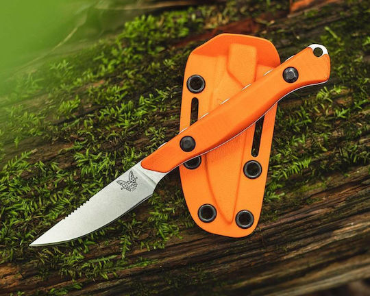 Benchmade Flyway Orange Knife with Sheath