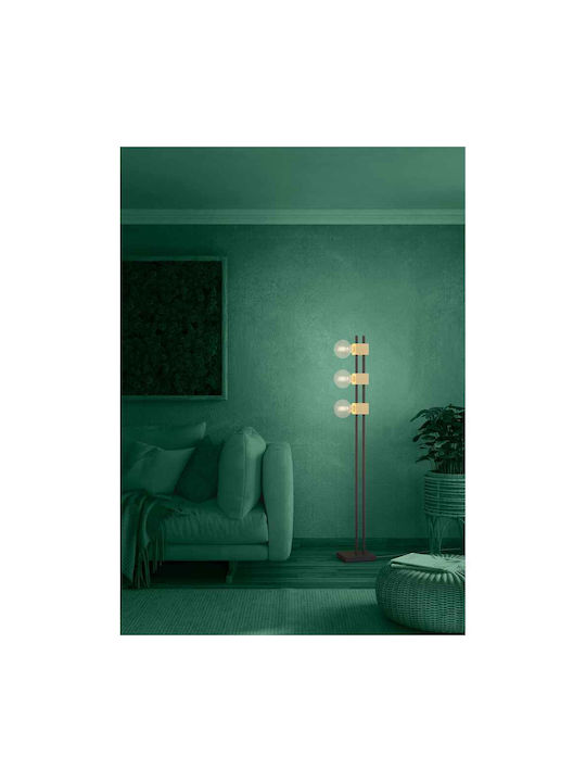Eglo Levantara Floor Lamp H150.5xW9.5cm. with Socket for Bulb E27 Black