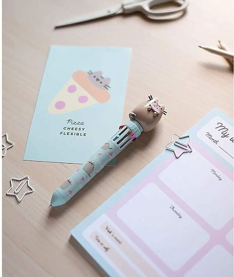 Grupo Erik Pusheen Cat Foodie Collection Pen Ballpoint with Multicolour Ink