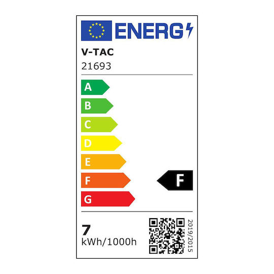 V-TAC Φωτιστικό Πάγκου Κουζίνας LED 7W Naturweiß mit Schalter M55.1xB2.7xH3cm.