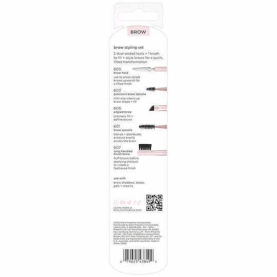 Real Techniques Professional Makeup Brush for Eyebrows with Synthetic Bristle Brow Styling