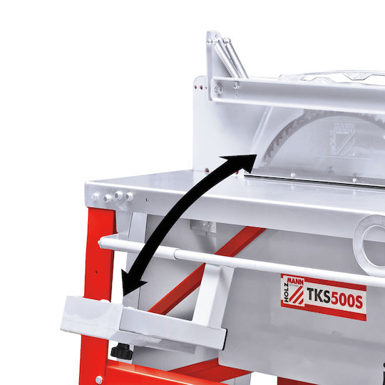 Holzmann TKS500S Bandsäge mit Leistung 4200W, Sägeblattdurchmesser 500mm & Schnittgeschwindigkeit 2800Umdrehungen pro Minute