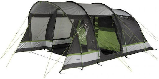 High Peak Garda 5.0 Winter Camping Tent Tunnel Grey with Double Cloth for 5 People 550x300cm