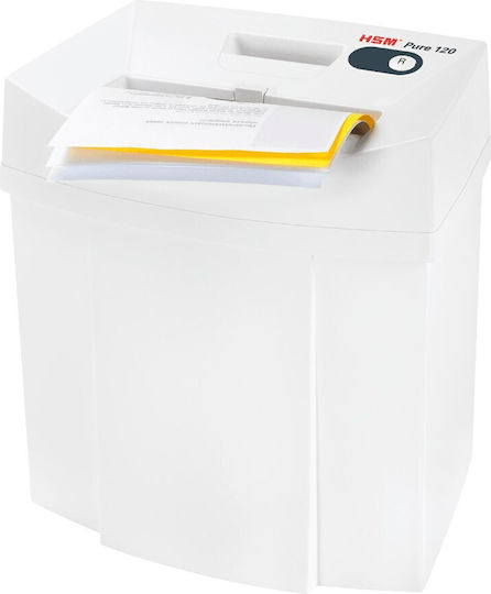 HSM Aktevernichter Pure 120 Streifenschnitt 6 Blätter mit Behälter 20Es