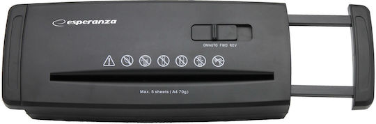 Esperanza Blade Strip Cut 5-Sheet Paper Shredder
