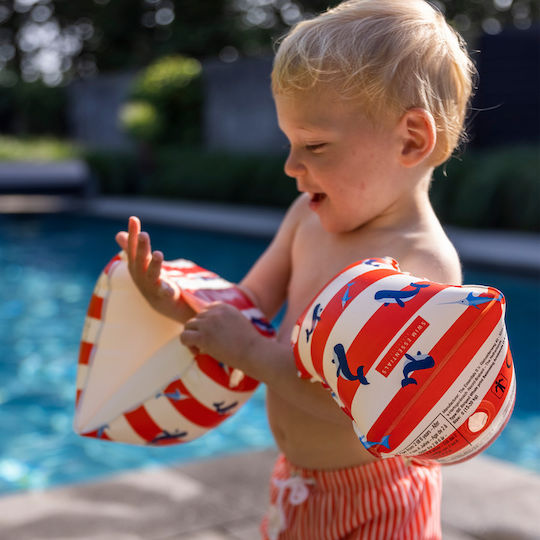 Swim Essentials Swimming Armbands from Non-Toxic PVC 0-2 years 14x17cm. Red