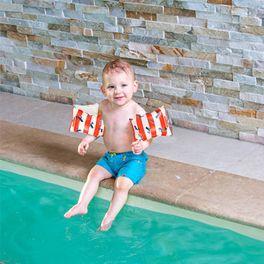 Swim Essentials Swimming Armbands from Non-Toxic PVC 0-2 years 14x17cm. Red