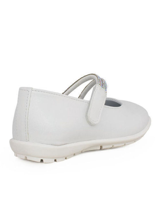 Ricco - Παιδική Ανατομική Μπαρέτα -SS23 1741 White Perla