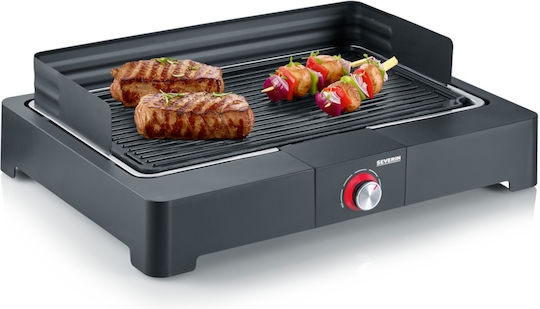 Severin Επιτραπέζια Ηλεκτρική Ψησταριά Σχάρας 2200W Ανοξείδωτη με Ρυθμιζόμενο Θερμοστάτη 44.5x26εκ.