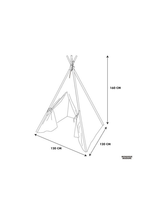 Kids Indian Teepee Play Tent MM3371 Blue