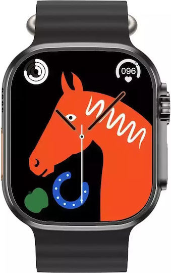 XO M8 Pro Smartwatch με Παλμογράφο (Μαύρο)