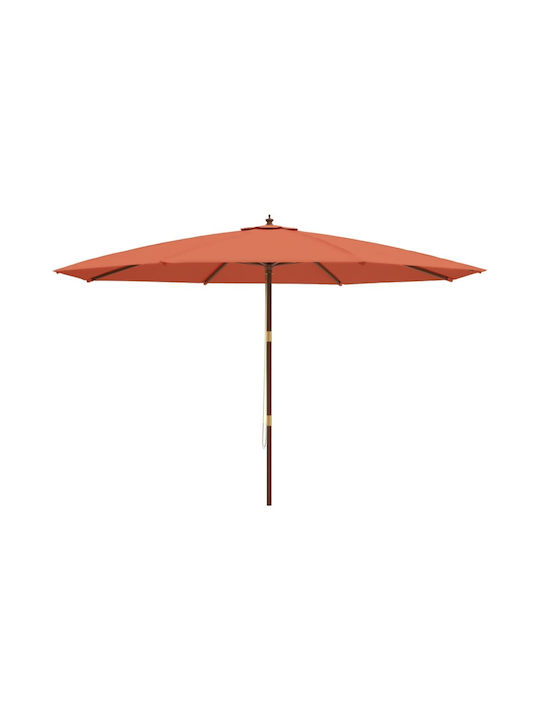 Στρογγυλή Ξύλινη Terracotta Φ4m