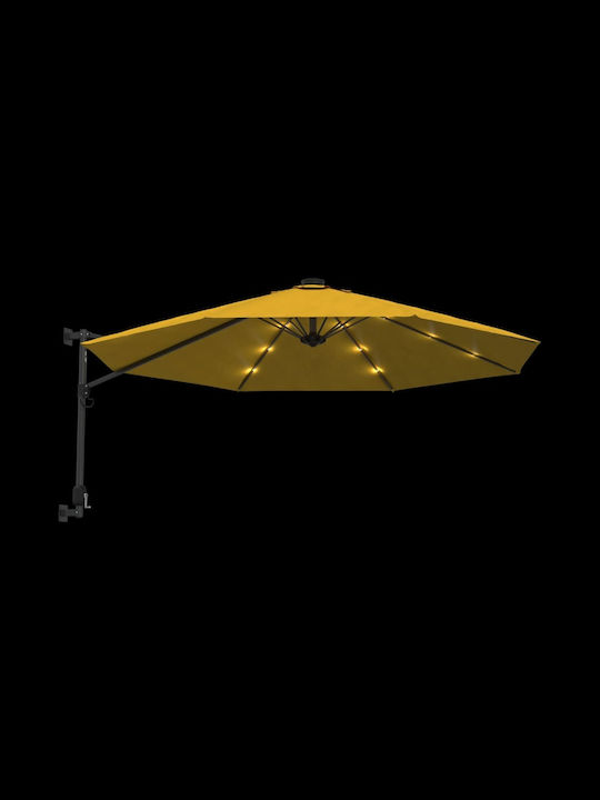 Umbrelă De Perete Rotundă Din Aluminiu Galbenă Φ2.9m