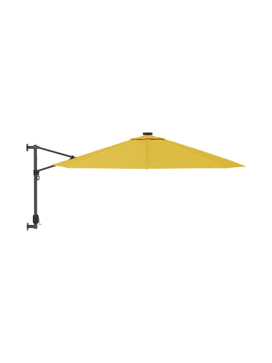 Umbrelă De Perete Rotundă Din Aluminiu Galbenă Φ2.9m