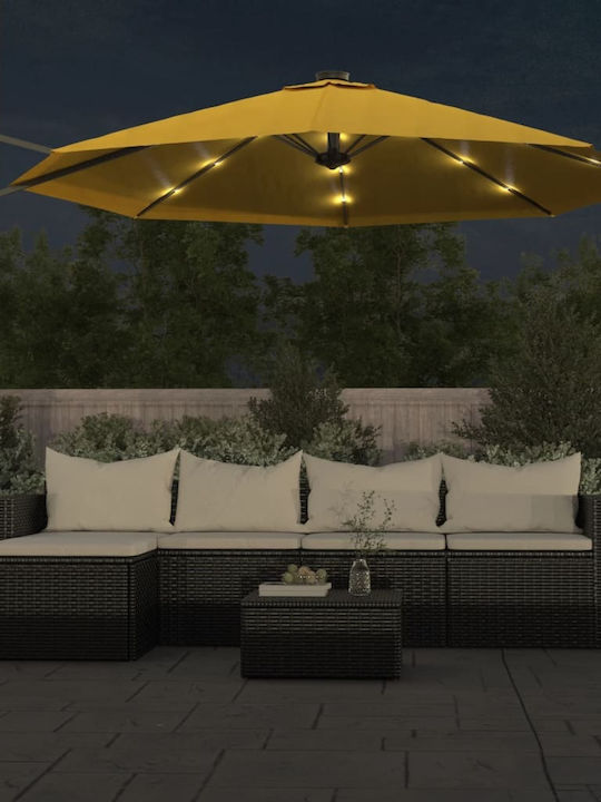 Umbrelă De Perete Rotundă Din Aluminiu Galbenă Φ2.9m