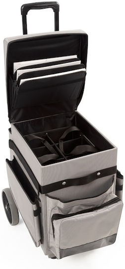 TTS Cleaning Hotel Housekeeping Cart with Dimensions W72xD49xH104cm. Gray 1pcs