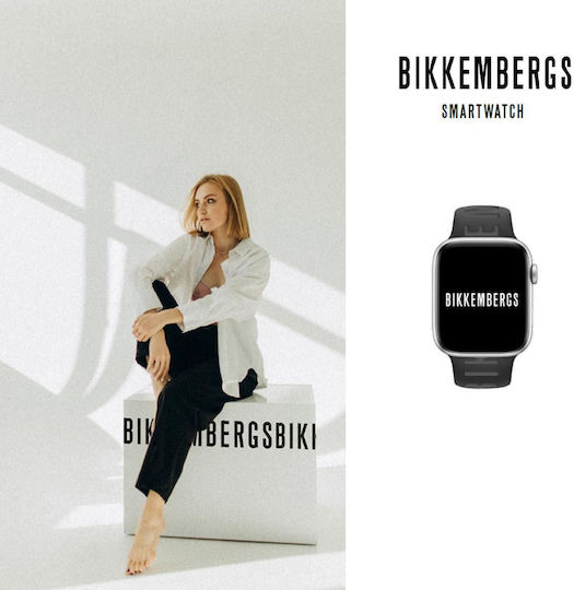 Bikkembergs BK08 Medium Aluminium Smartwatch με Παλμογράφο (Μαύρο)