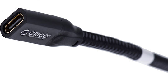 Orico Braided USB 3.2 Cable USB-C Male - USB-C Female 100W PD Black 1m
