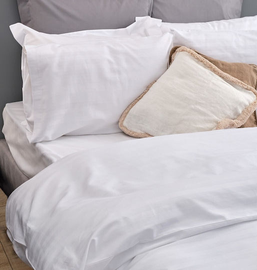 Blanc de Blanc Hotel Pillowcase from Cotton & Polyester 70x50cm.