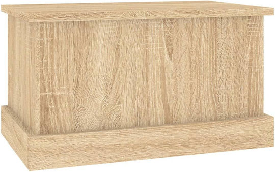 vidaXL Sonoma Дърво Кутия за съхранение с капак Кафяв 50x30x28см 1бр