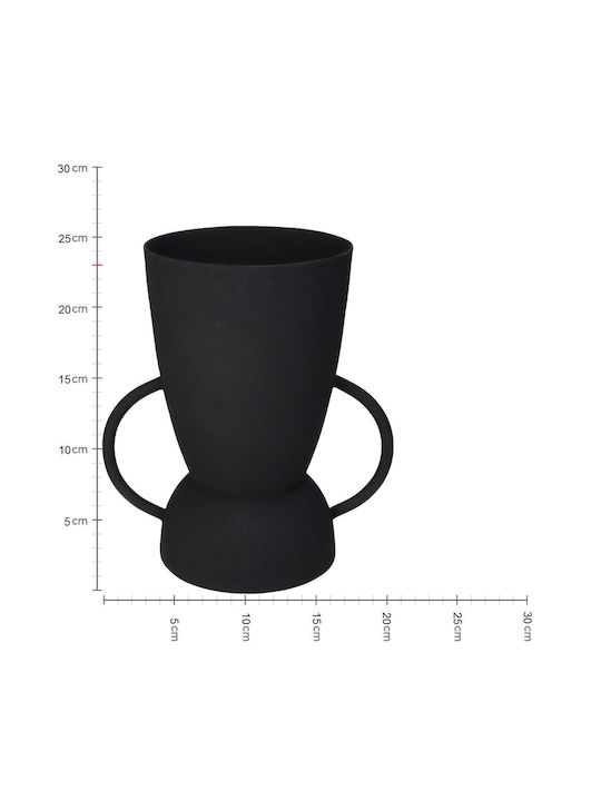 ArteLibre Übertopf Metall Schwarz 20x20x23εκ.
