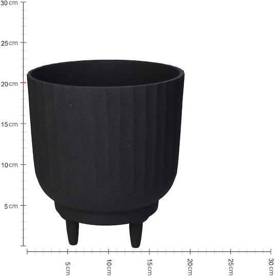 ArteLibre Planter Aluminum Black 17x17x20cm.