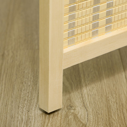HomCom HomCom Pytossomeni Raumteiler Hölzernes mit 4 Paneelen 180cm