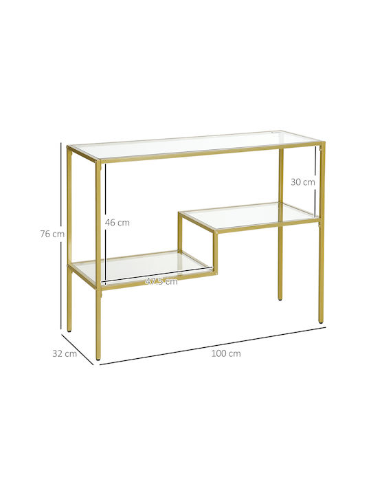 Konsole Goldenes L100xB32xH76cm