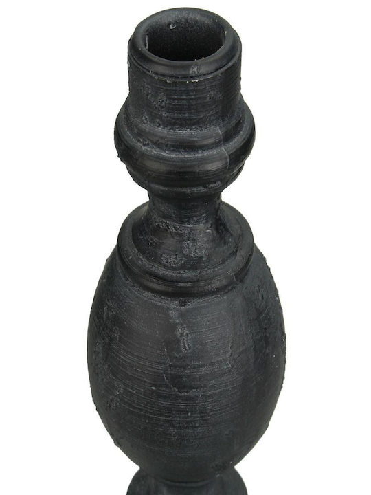 ArteLibre Suport pentru lumânare Polirosină Negru 8.5x8.5x22buc 1buc