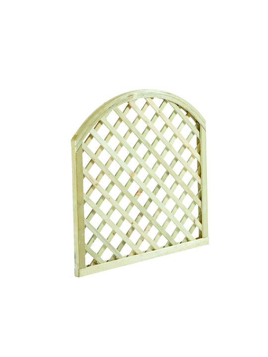Spalier Garten Bogen (6x6) aus Holz mit Rautenförmigem Gitter in Beige Farbe 90x90cm 1Stück