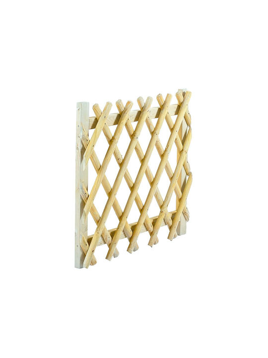 Trellis Pliabil De Grădină Din Lemn Cu Design În Grilă Romb Bej 60x100cm