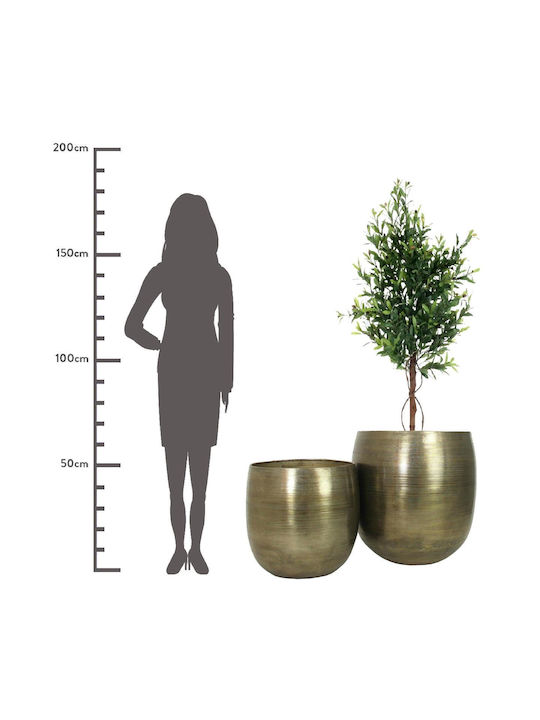 ArteLibre Planter Aluminum Bronze 54x54x61cm.