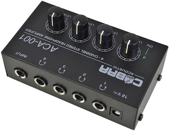Cobra ACA-001 Portable Analog Headphone Amplifier 4 Channels with Jack (6.3mm)