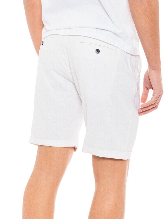 Biston Herrenshorts Chino Weiß