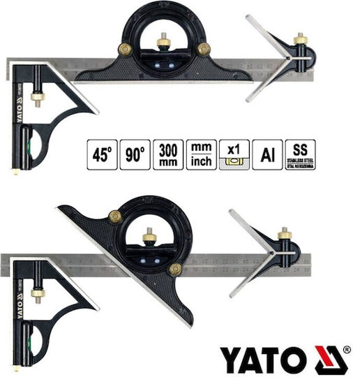 Yato Angle Ruler with Spirit Level 30cm