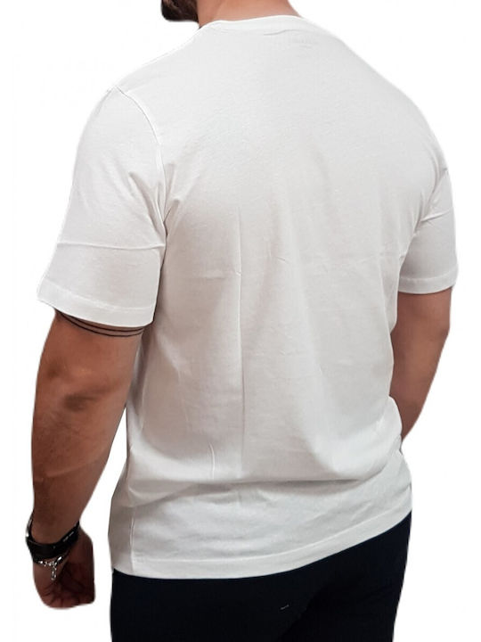 Jack & Jones T-shirt Bărbătesc cu Mânecă Scurtă Bright White