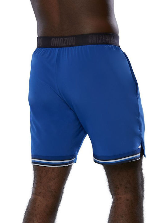 Mizuno 8 in Amplify Sportliche Herrenshorts Blau