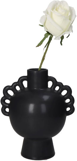ArteLibre Vază Decorativă Ceramică Negru 17.4x13.7x20.5cm 1buc