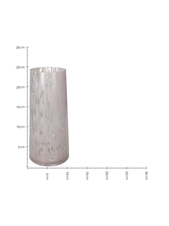 ArteLibre Decorative Vase Pink 12x12x25cm