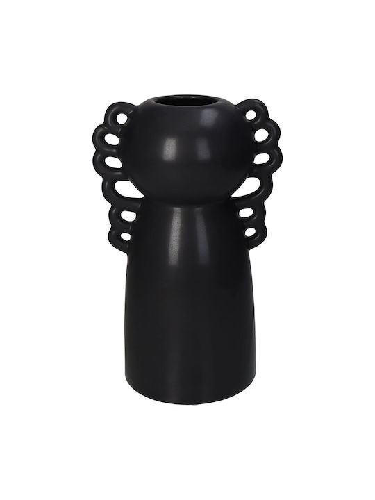 ArteLibre Decorative Vase Black 15.7x11.8x24.5cm